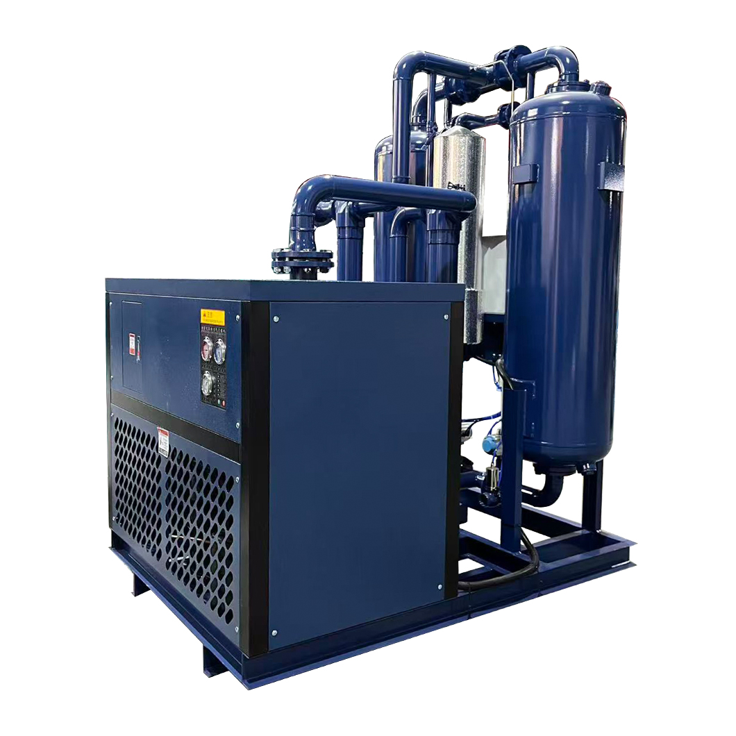 Combined low dew point compressed air dryer package